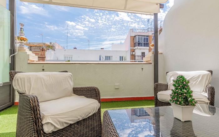 Ático de un dormitorio con terraza, Recaredo 7