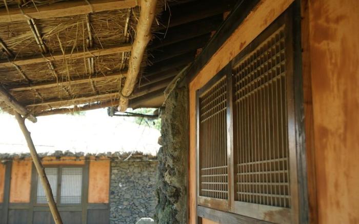 Traditional Hanok thatched house