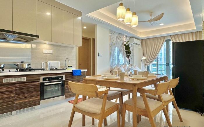 R&F Seine Region•3BR Muji Suite/6Pax/SeaView