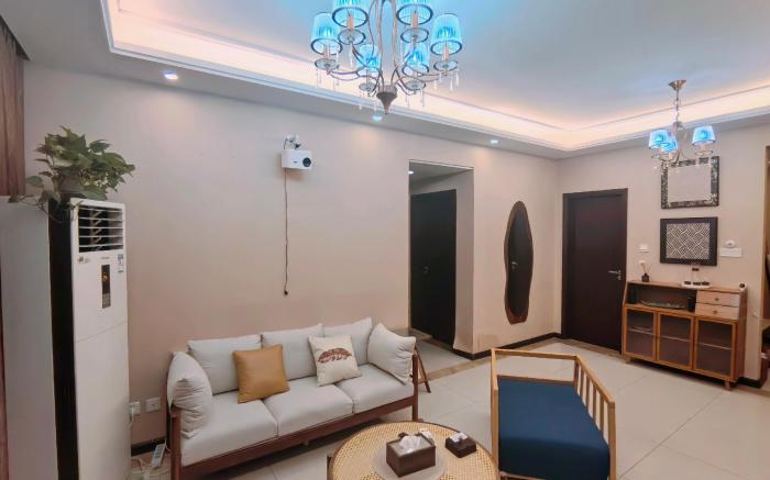 Wuchao Mist Nest - Xiexin Two Rooms and One Living Room Vintage Warm Suite