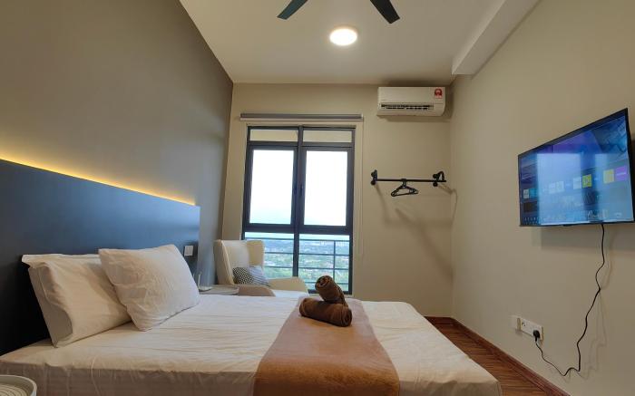 High Floor|SunsetView|Cozy Room K Avenue 2-3Pax