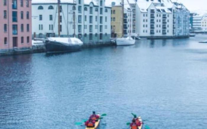 Family friendly, Free Parking space, short walk to Brosundet