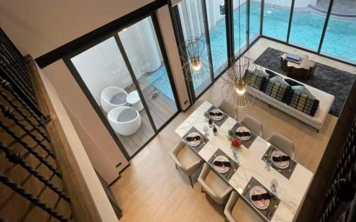 Pattaya loft private pool villa/modern Thai design