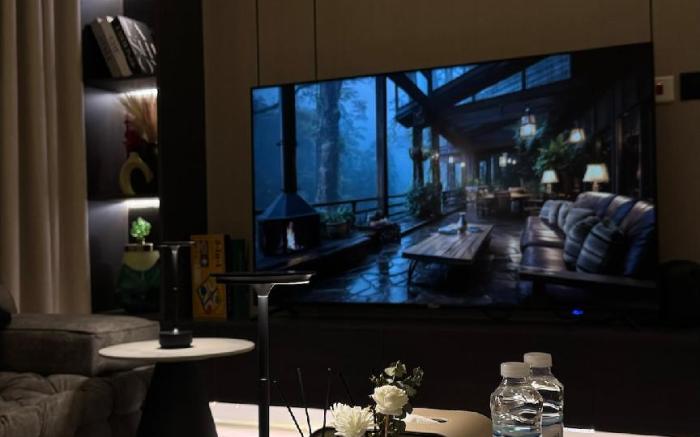 Luxury apartment with one bedroom and living room