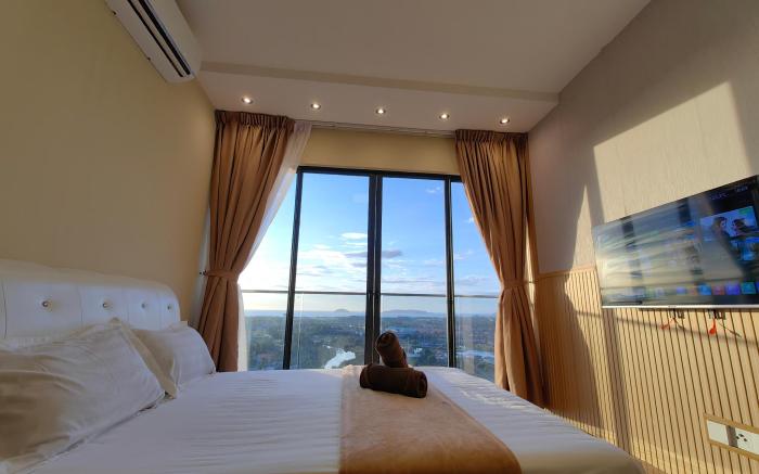 Free Parking|High Floor|SunsetView|K Avenue 4 Pax
