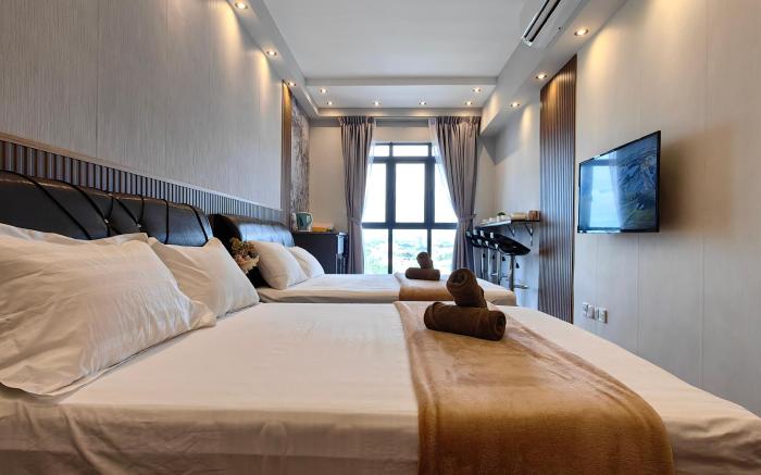 High Floor|Near Airport|Cozy Room|K Avenue 4 Pax