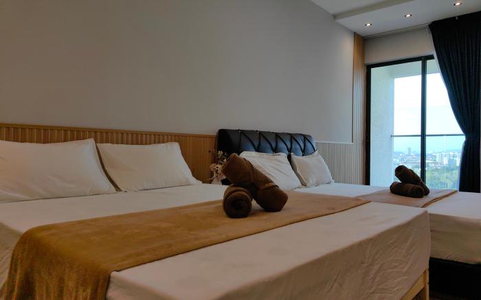 High Floor|Near Airport|Cozy Room|K Avenue 4 Pax