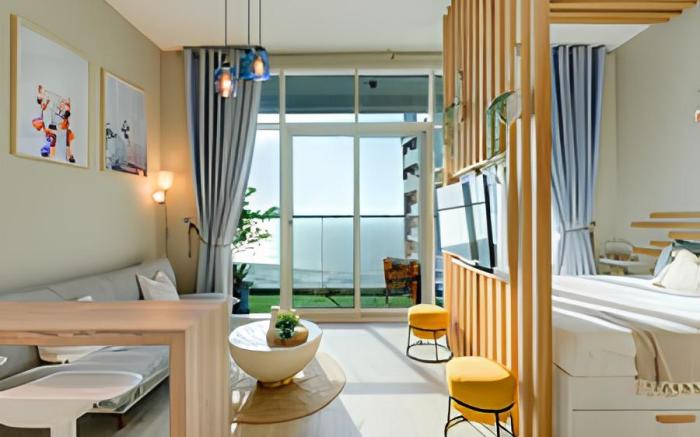 New! Stunning sea view studio | Balcony | Pool