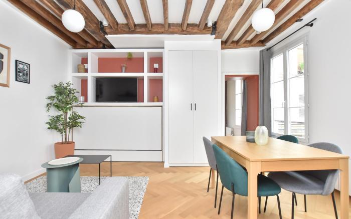 Peaceful 1BR/4P apartment République - Le Marais