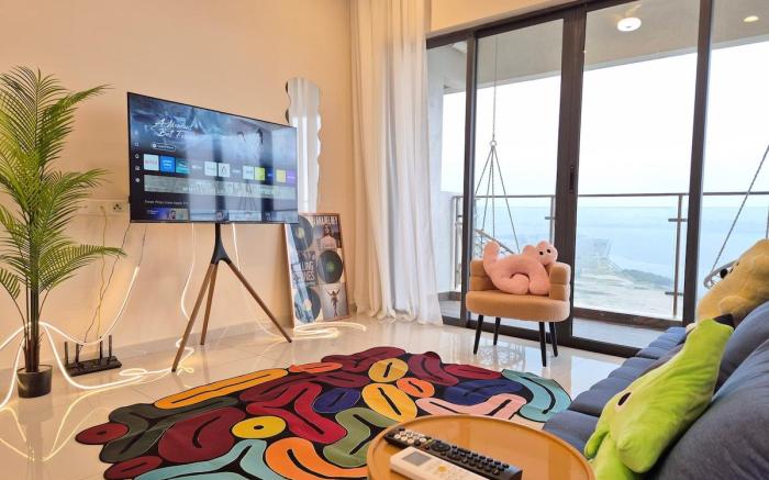 [8 Pax 3 Room 3 Baths] Funky Pop Art Seaview Home