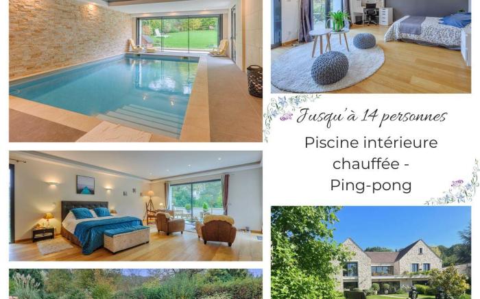 Villa Piscine intérieure chauffée - 14 pers 