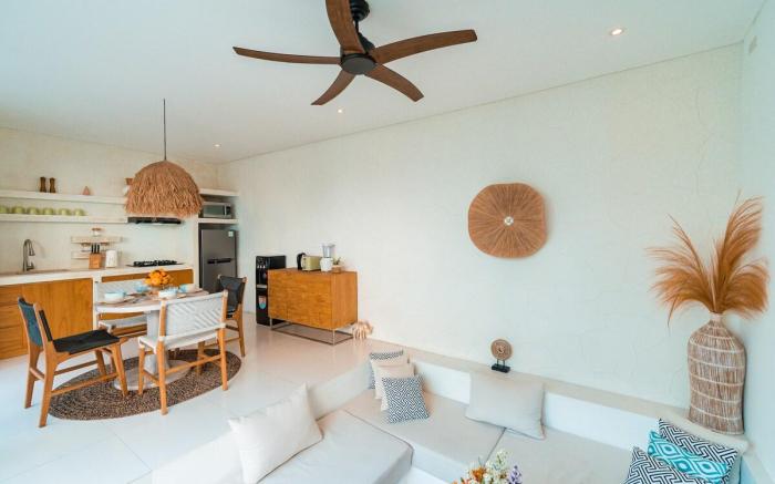 Peaceful 2BR Villa Canggu w/Rooftop & Rice Field