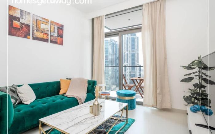 HomesGetaway-Elegant 1BR in Downtown Burj Crown