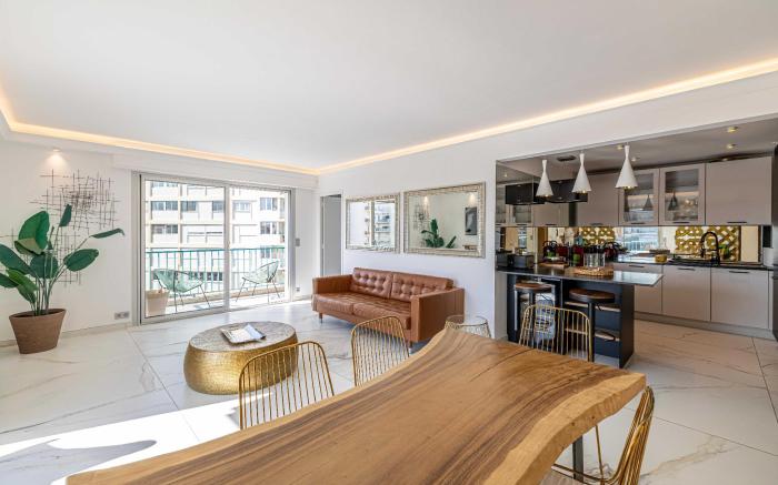 Modern apartment-3BR- 6P-Croisette plage 