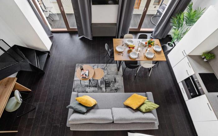 Charming duplex loft with balcony