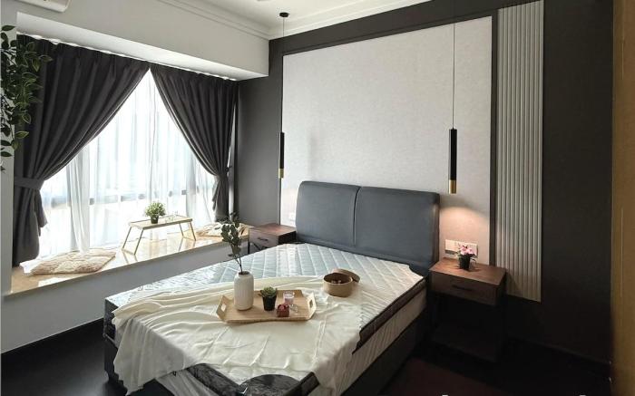 R&F Sea View 2BR Midnight Luxry Design 6 Pax