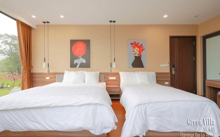 Green villa 5 bedrooms at Flamingo Dai Lai Resort