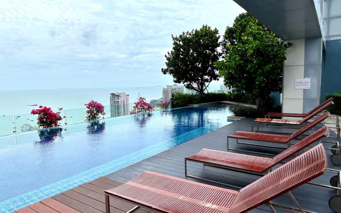 Centric Sea 9F，市中心，拥有美丽海景和泳池，距离海边300米