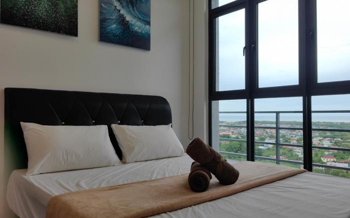 Free Parking|SunsetSeaview|High Floor|Kavenue 4Pax