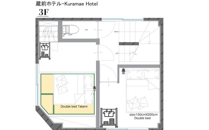 ZQ2，2 min walk to KURAMAE , direct to Asakusa