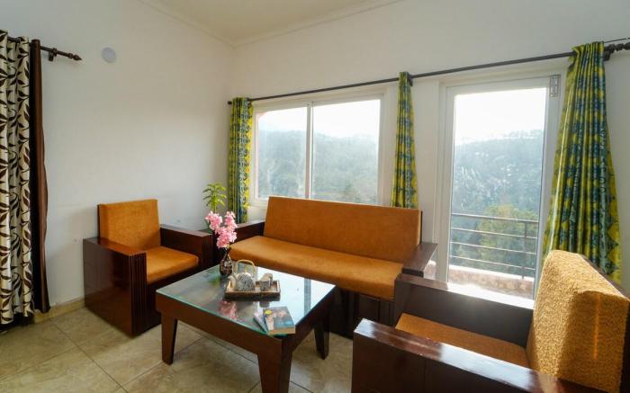 Iva 1 bhk Kainchi Dham : Balcony | Cook | Bonfire