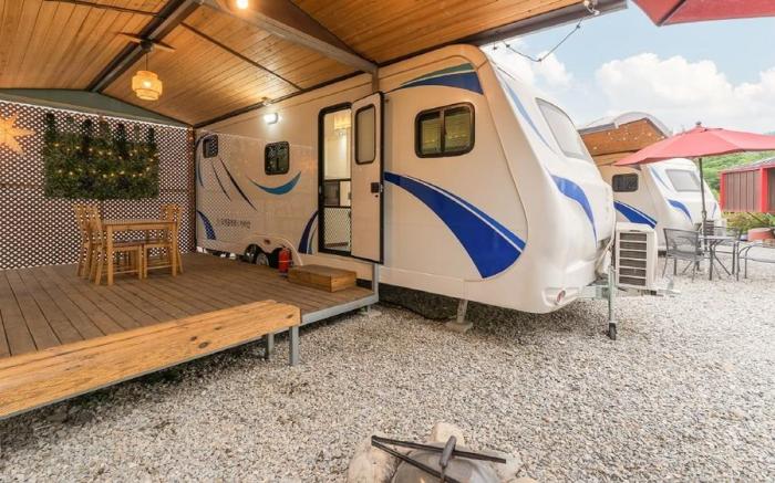 Gapyeong T N Pastel Glamping Caravan