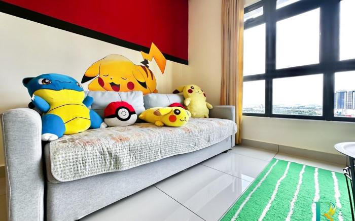 PokemonSuite. Meridin Medini @1BR 4PaxnearLegoland