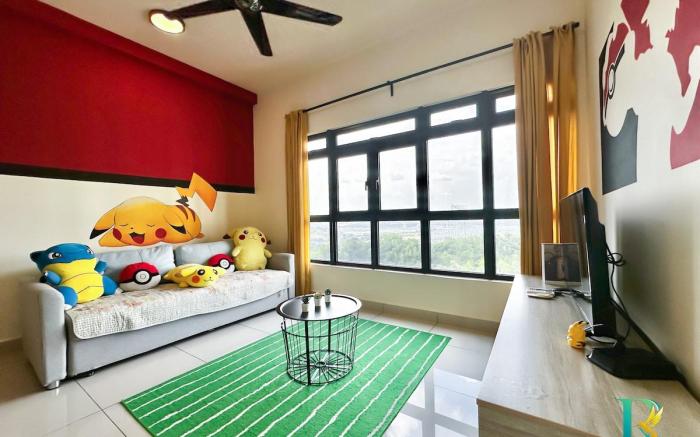 PokemonSuite. Meridin Medini @1BR 4PaxnearLegoland