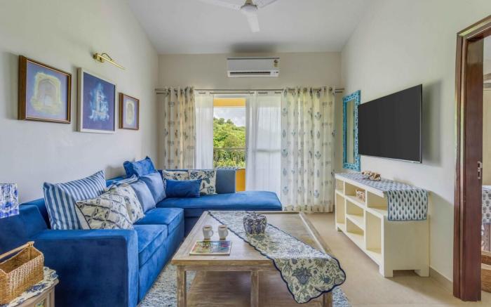 tisyastays | Blue Haven 2BHK with Pool & Gym