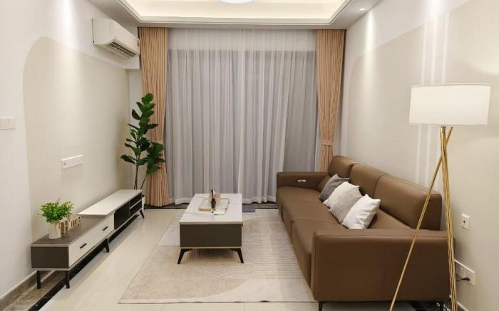 R&F Sea View 2BR New Luxury Design 1CP Netflx 5pax