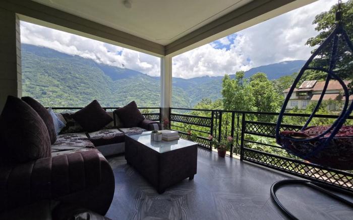 Bedroom with king bed