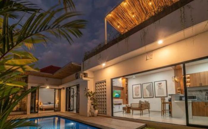 2Beds Tropical Villa with Rooftop Paddy Field View