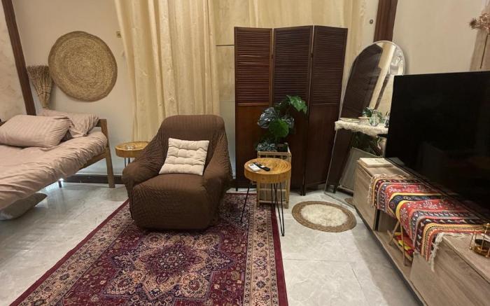 Beautiful studio with a relaxing chair