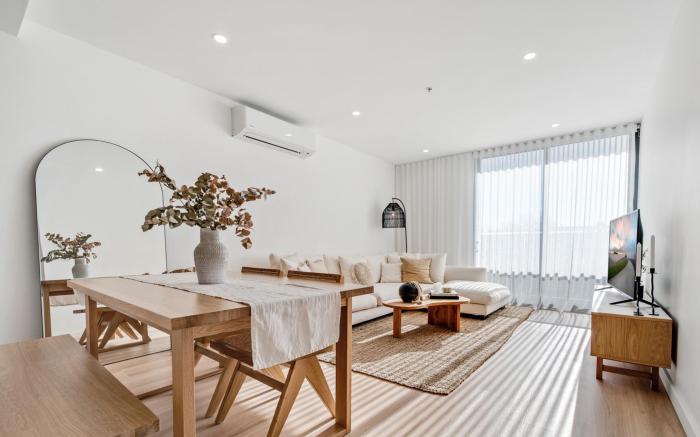 Spacious 1-Bed Apartment with Gym, BBQ & Parking