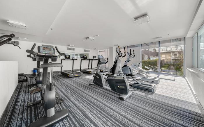 Modern Two-Story City Pad With Pool, Gym & Sauna