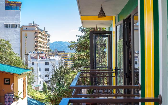 Private room with twin bed in Sapa Central