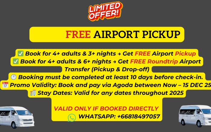 Family Hub @ Pratunam 3 – Group Stay + Free Pickup