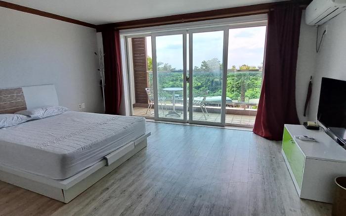 Ghosthouse Aewolhaean-ro Ocean View 16-pyeong Studio (1.5 Room) Resort Pension (Room 201)