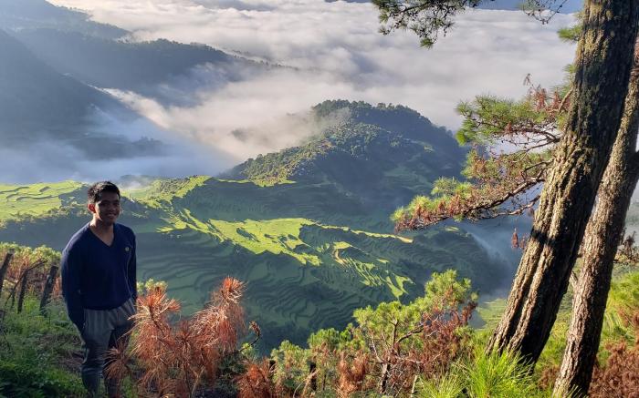 beautiful and perfect view for mountain climbers
