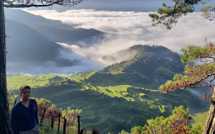 beautiful and perfect view for mountain climbers