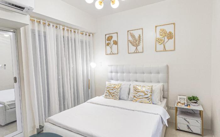 White Nordic Fully Furnished Studio with Balcony