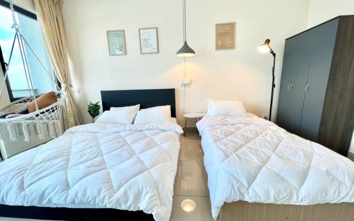 A Cozy Studio 1-4pax Wifi 3bed[Trefoil] Setia Alam