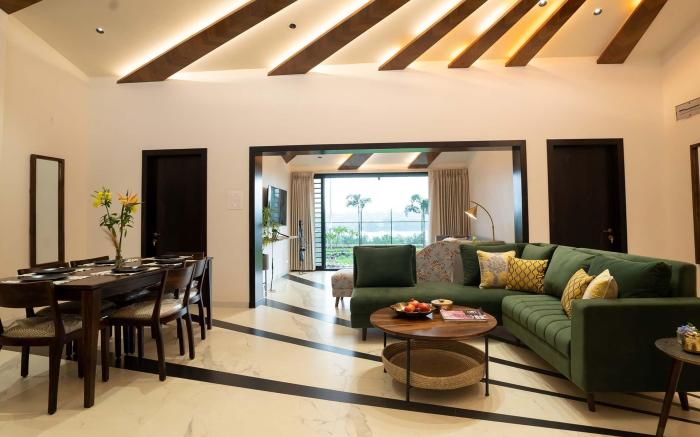 StayVista's Le Ciel - Lakeside Retreat Amidst Farmland with Pool, Indoor Activities, Lawn, Bonfire P