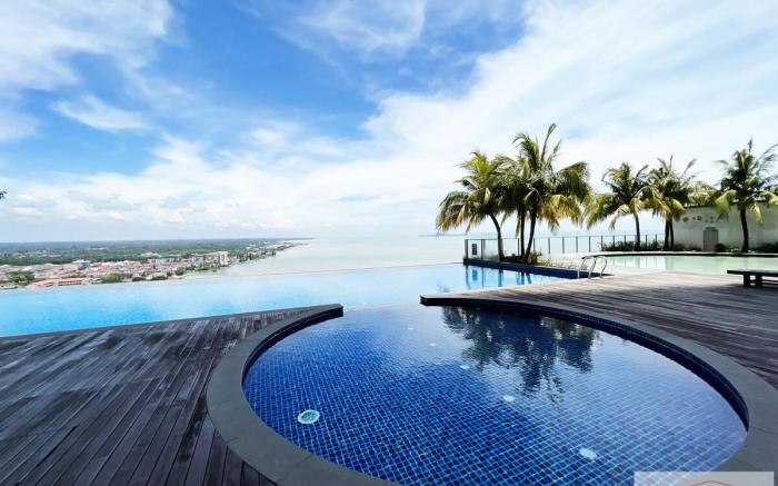 Silversc@pe Melaka Seaview Stay-2room/5-6pax/tvbox