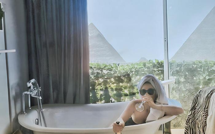 Amazing pyramids view 