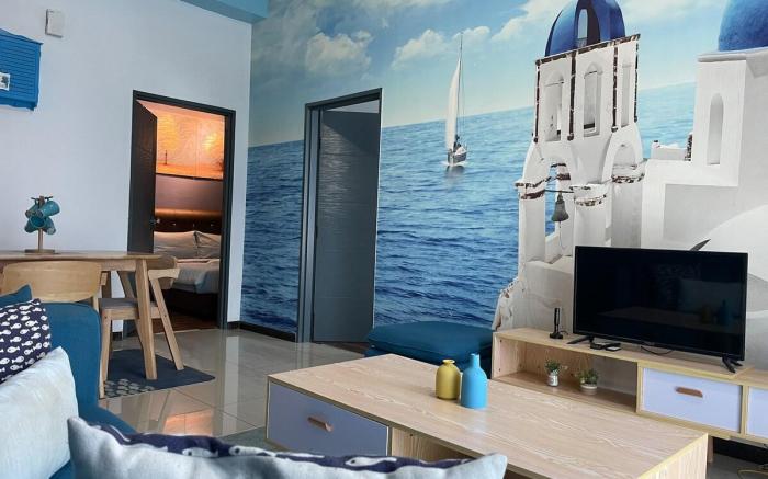 Santorini Seaview Homestay Masai JB