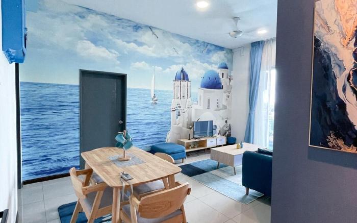 Santorini Seaview Homestay Masai JB