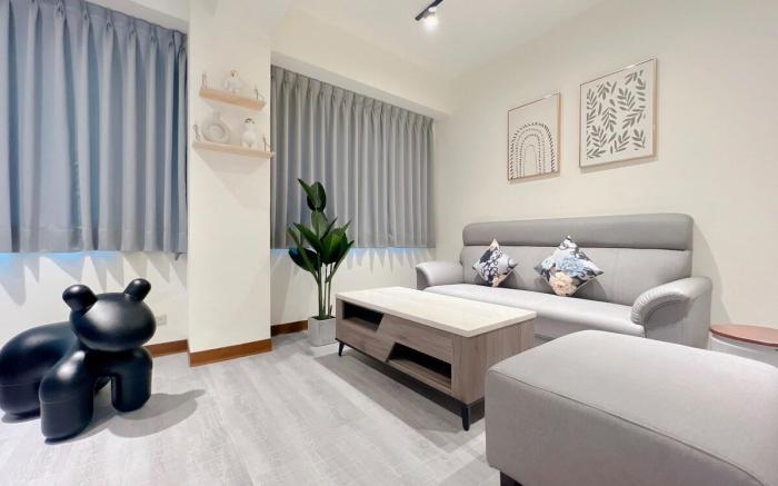 Elegant Apartments Fuhua Residence, Daan Station, 8 people.