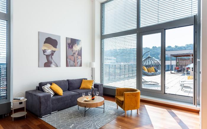 Penthouse with terrace Prague
