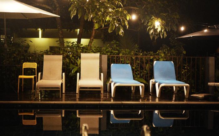 Rooms & Pool Macaws